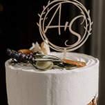 Hochzeitstorte von oben