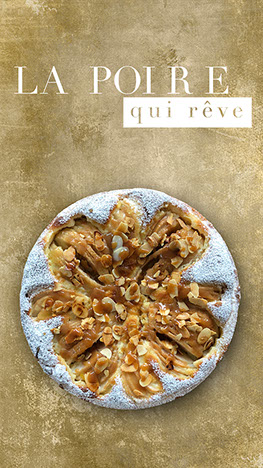 Birne im Marzipanbett