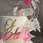 Babyshower Torte Deko