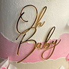 Babyshower Torte Schriftzug