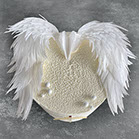 Tauftorte mit Flügel