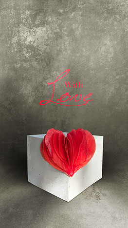 With LOVE Valentinstag Torte